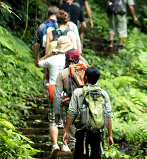 guided hike to waterfalls and villages