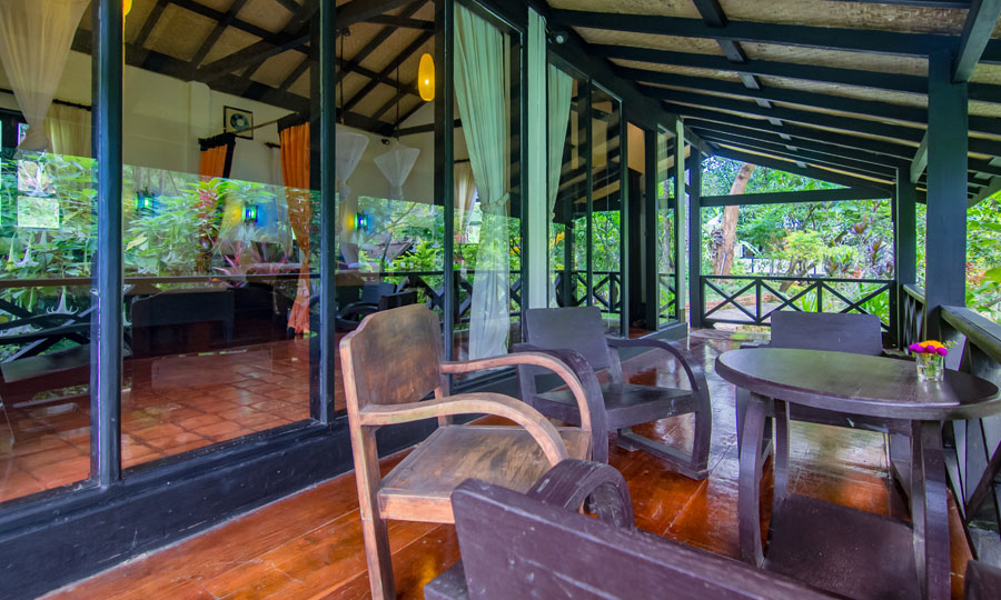 Family House Balcony View Mountain Laos